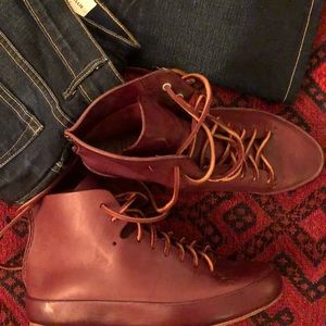FEIT HAND SEWN HIGH TOP SNEAKERS-38